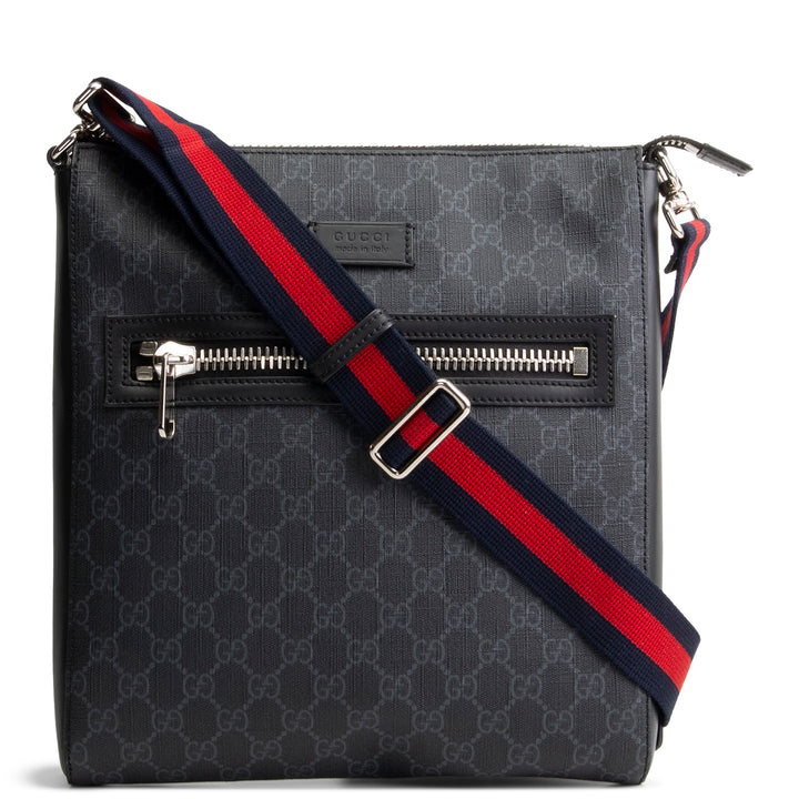 GUCCI GG Supreme Messenger - Black