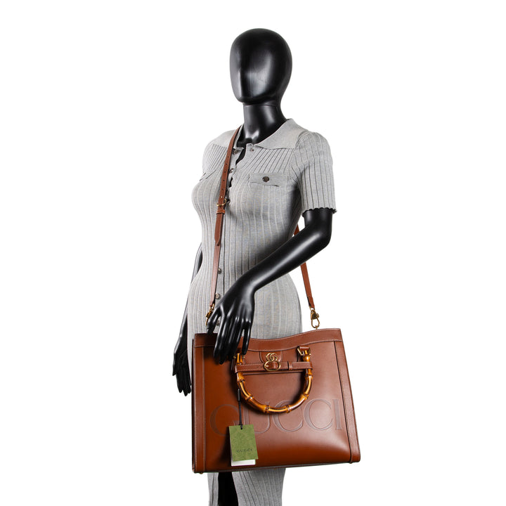 GUCCI Diana Tote Large - Brown