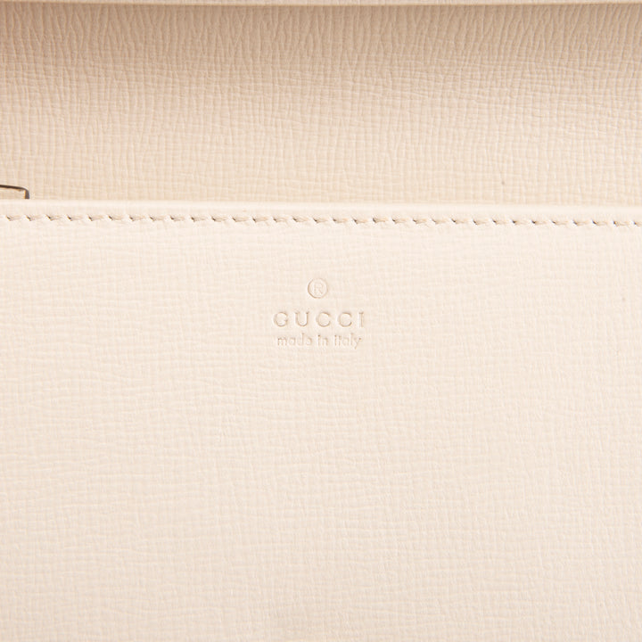 GUCCI GG Supreme Horsebit Wallet on Chain - Cream
