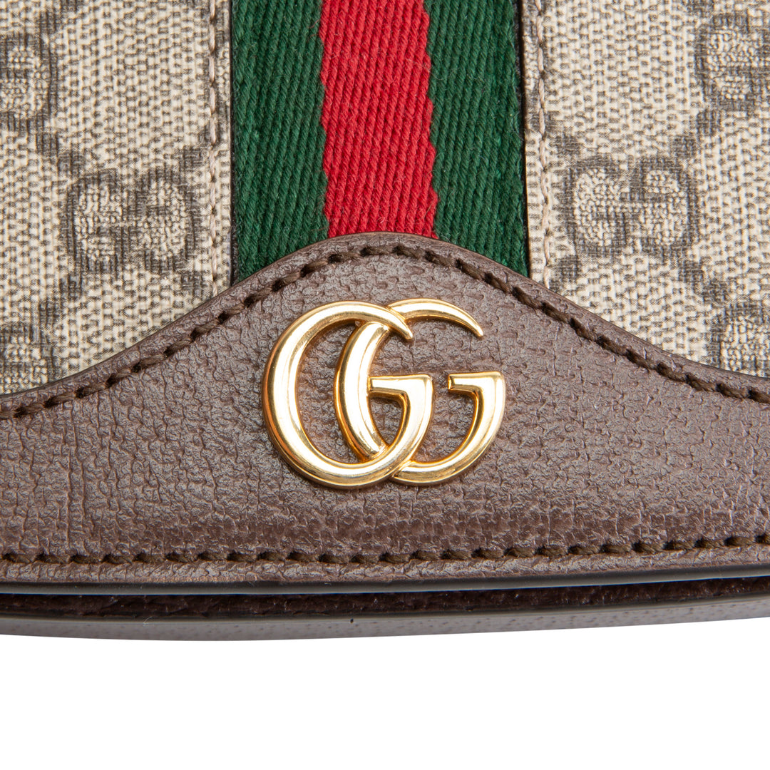 GUCCI GG Supreme Ophidia Small Flap Shoulder Bag