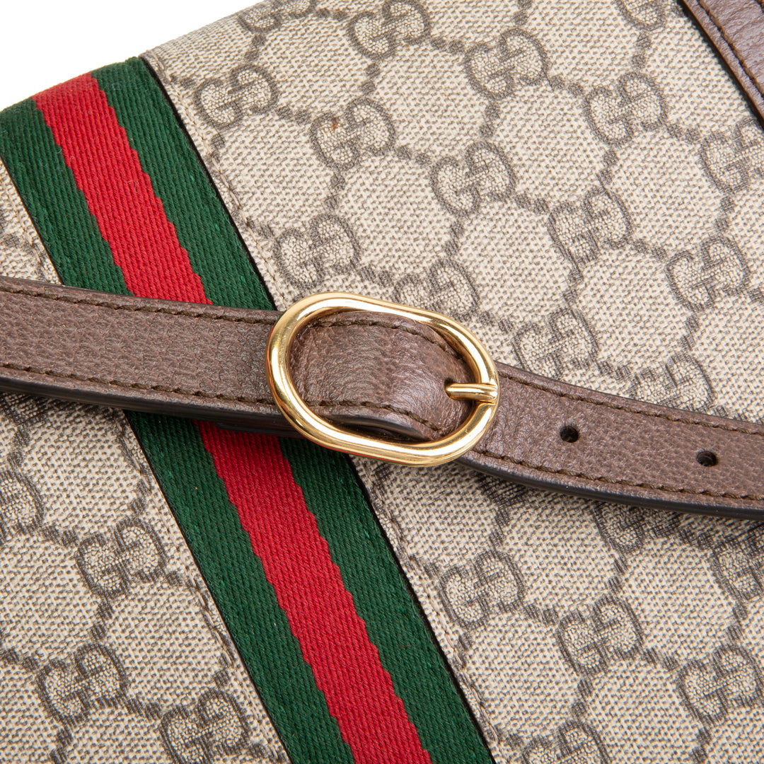 GUCCI GG Supreme Ophidia Small Flap Shoulder Bag