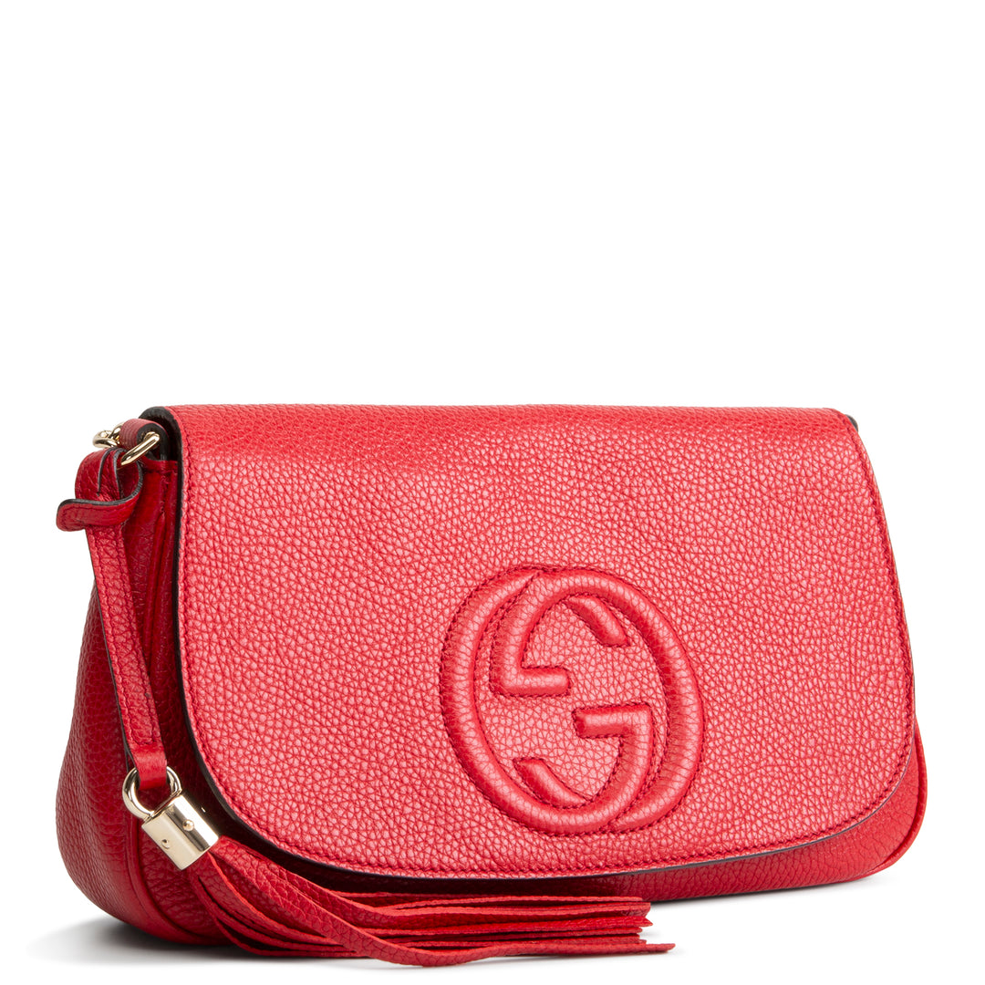 GUCCI Soho Chain Bag - Red