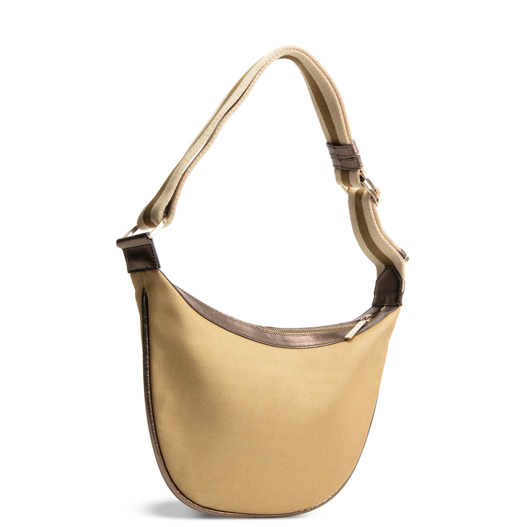 GUCCI Half Moon Shoulder Bag - Metallic Gold OUTLET FINAL SALE