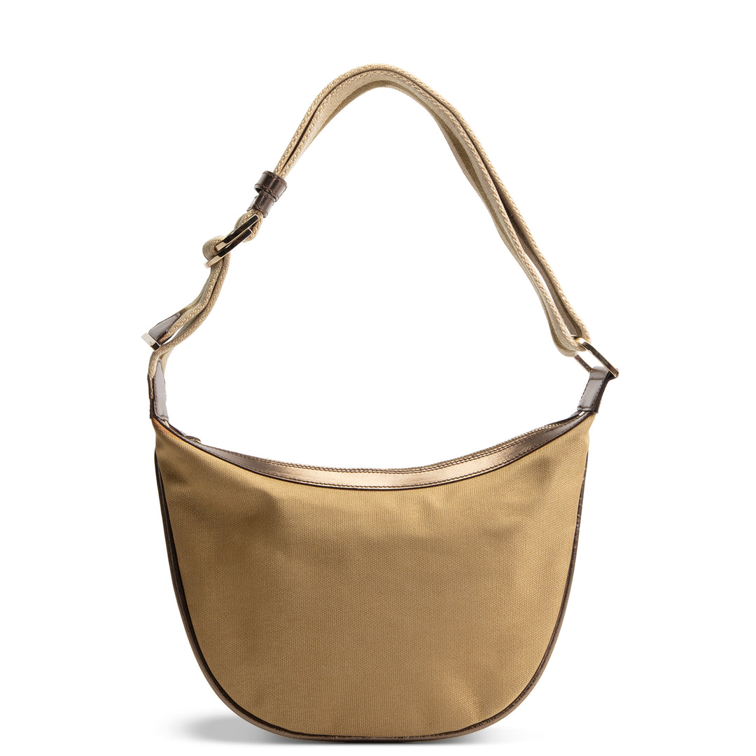 GUCCI Half Moon Shoulder Bag - Metallic Gold OUTLET FINAL SALE