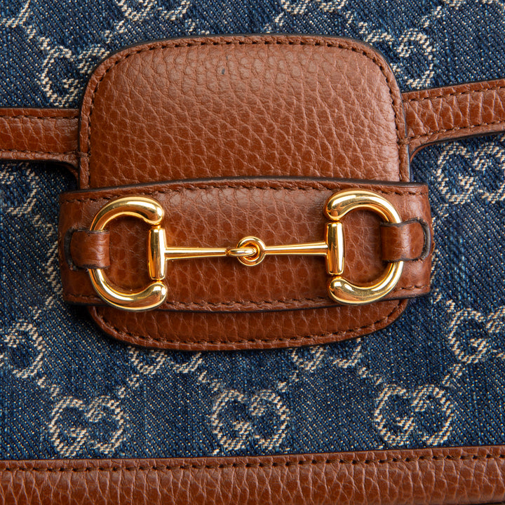 GUCCI GG Denim Horsebit 1955 - Blue