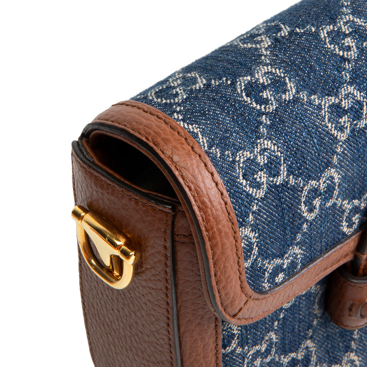 GUCCI GG Denim Horsebit 1955 - Blue