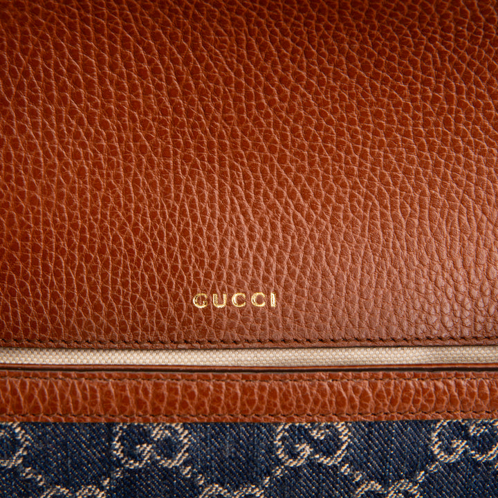 GUCCI GG Denim Horsebit 1955 - Blue