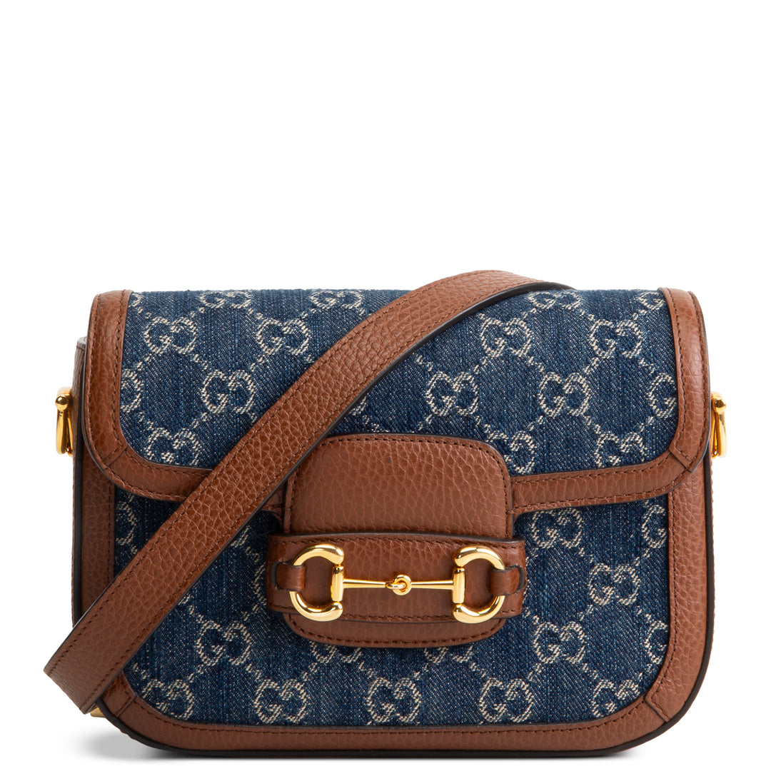 GUCCI GG Denim Horsebit 1955 - Blue