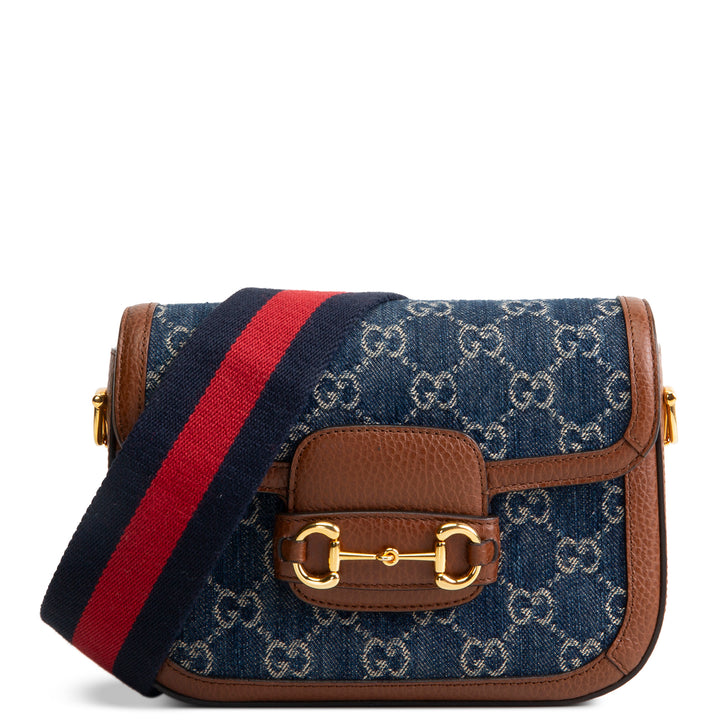 GUCCI GG Denim Horsebit 1955 - Blue