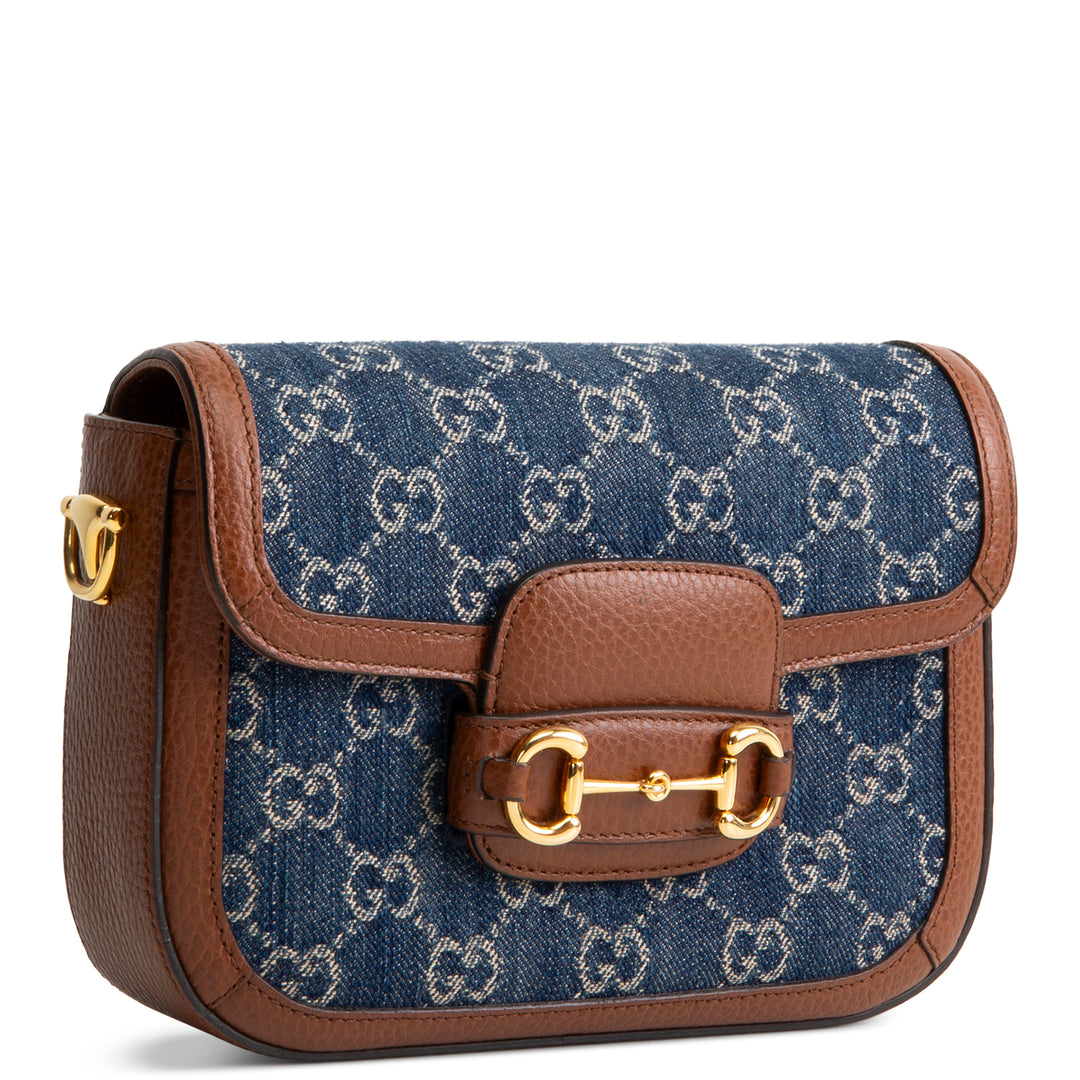 GUCCI GG Denim Horsebit 1955 - Blue