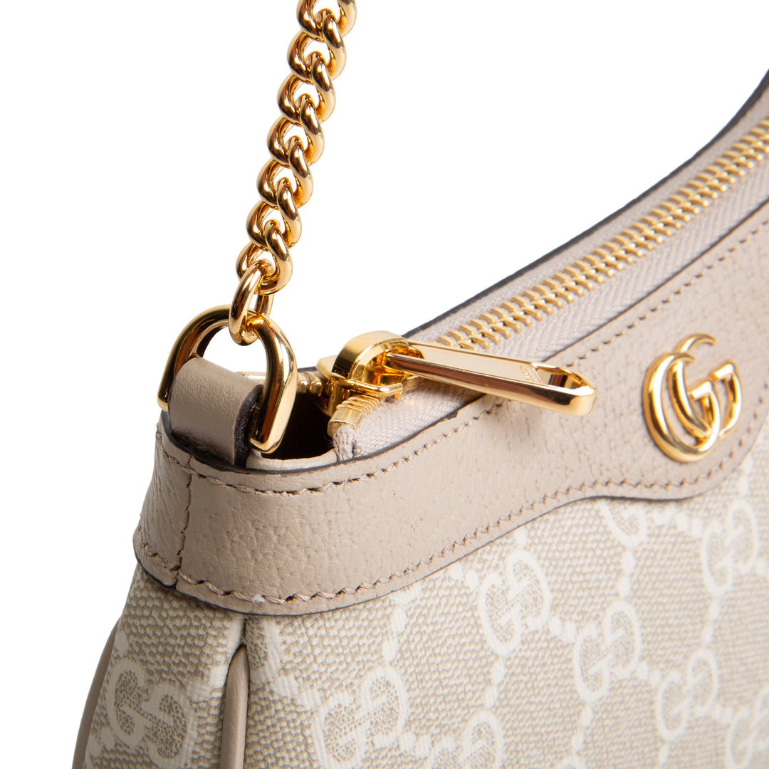 GUCCI GG Supreme Ophidia Mini Pochette - Cream