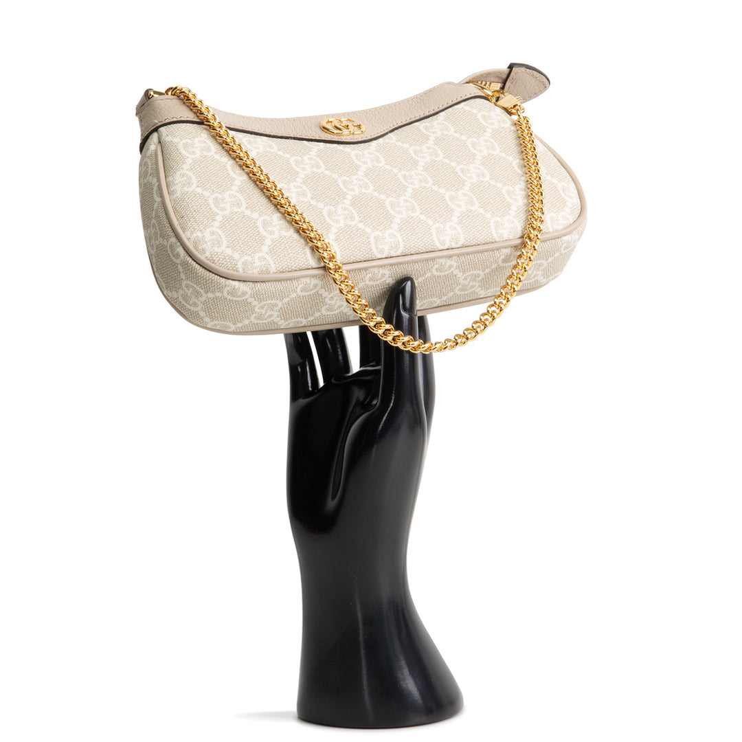 GUCCI GG Supreme Ophidia Mini Pochette - Cream