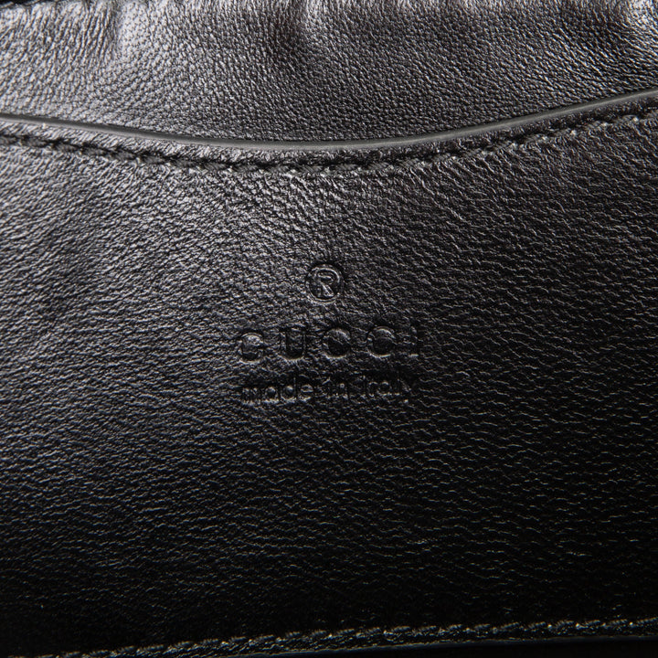 GUCCI GG Embossed Double G Milano Bag - Black