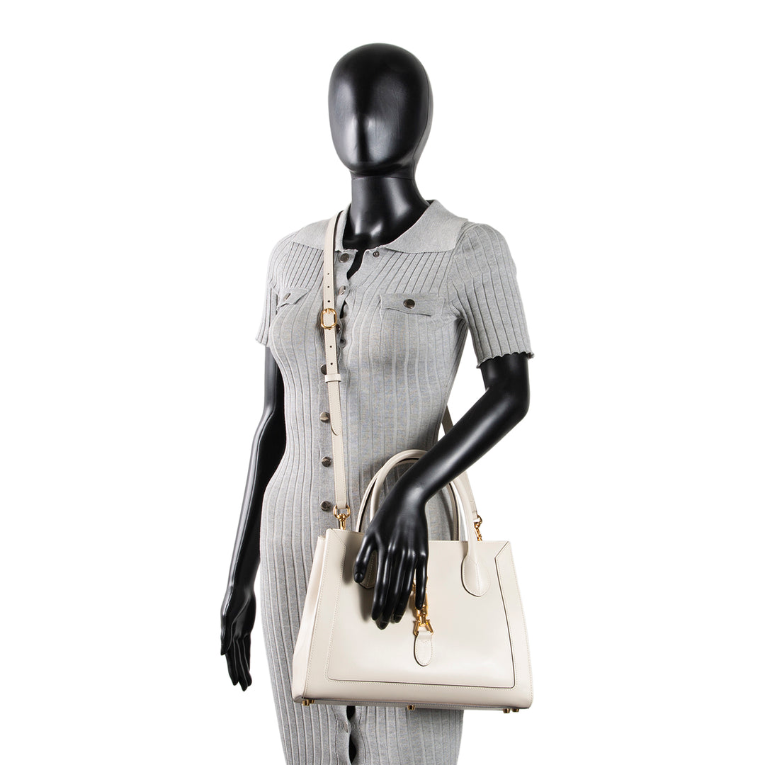 GUCCI Leather Jackie 1961 Medium Tote