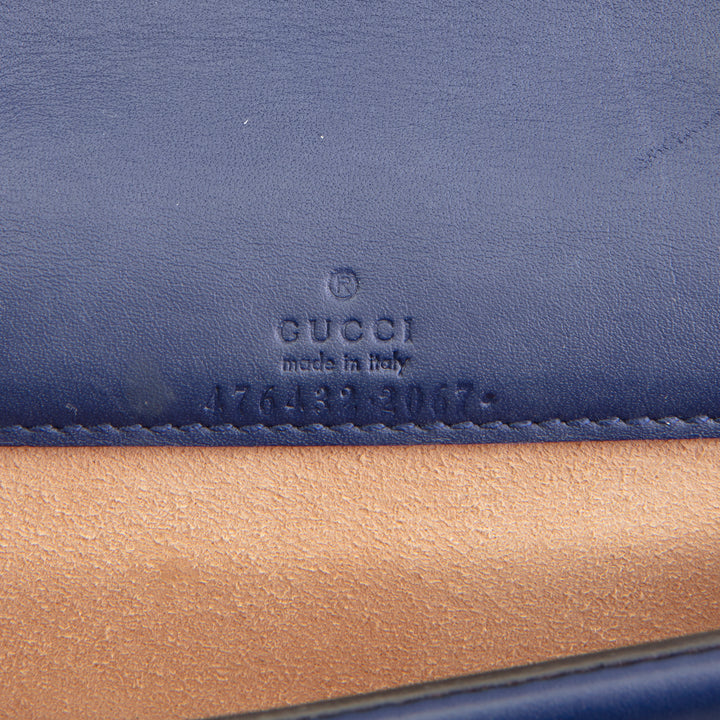 GUCCI Velvet Dionysus Crystal Super Mini - Blue OUTLET FINAL SALE