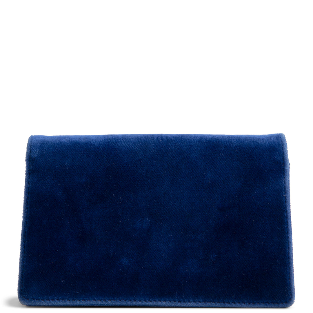 GUCCI Velvet Dionysus Crystal Super Mini - Blue OUTLET FINAL SALE
