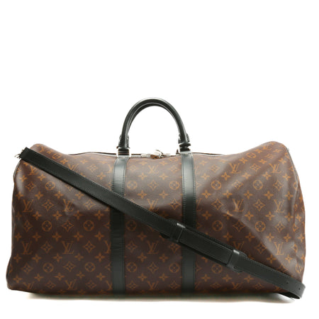 Gorgeous Authentic Louis Vuitton Macassar Monogram Keepall 45 B Duffle Bag