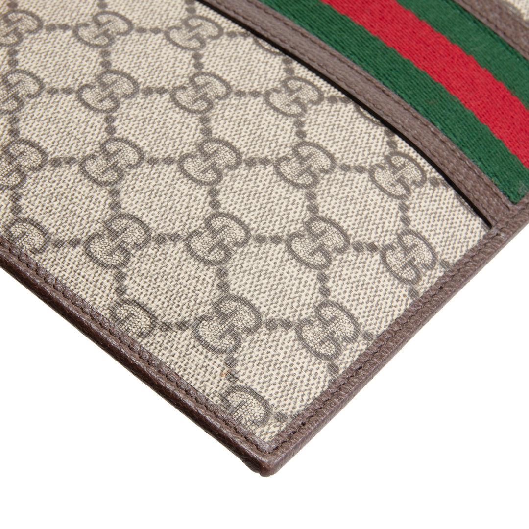 GUCCI GG Supreme Ophidia Wristlet Pouch