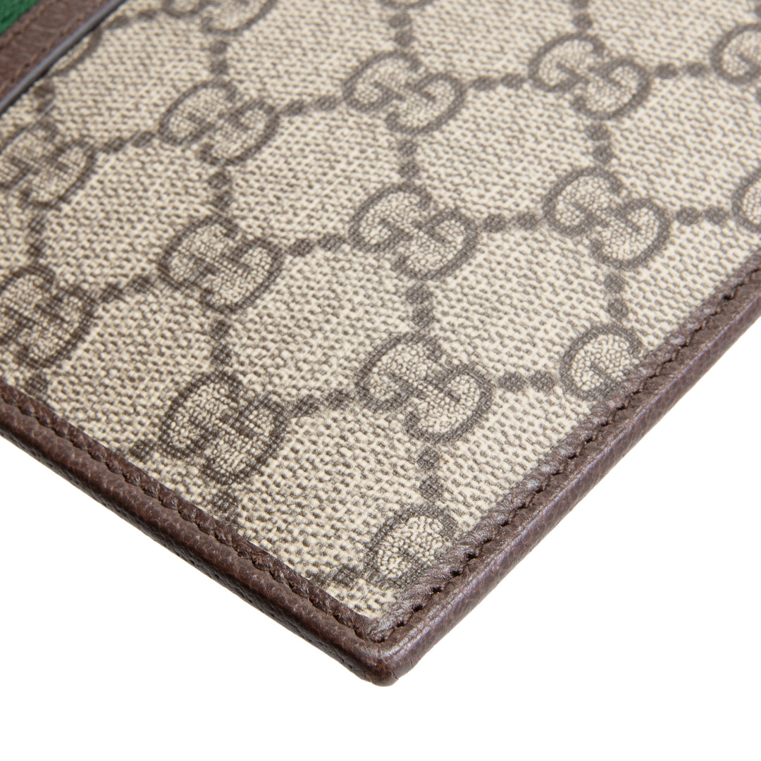 GUCCI GG Supreme Ophidia Wristlet Pouch