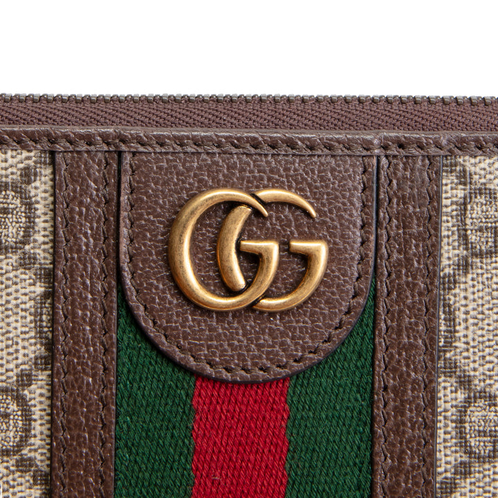 GUCCI GG Supreme Ophidia Wristlet Pouch