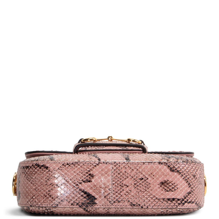 GUCCI Python Horsebit Mini Shoulder Bag