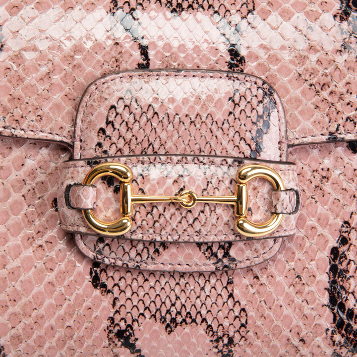 GUCCI Python Horsebit Mini Shoulder Bag