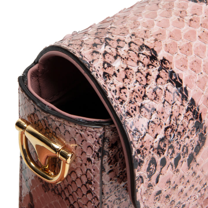 GUCCI Python Horsebit Mini Shoulder Bag