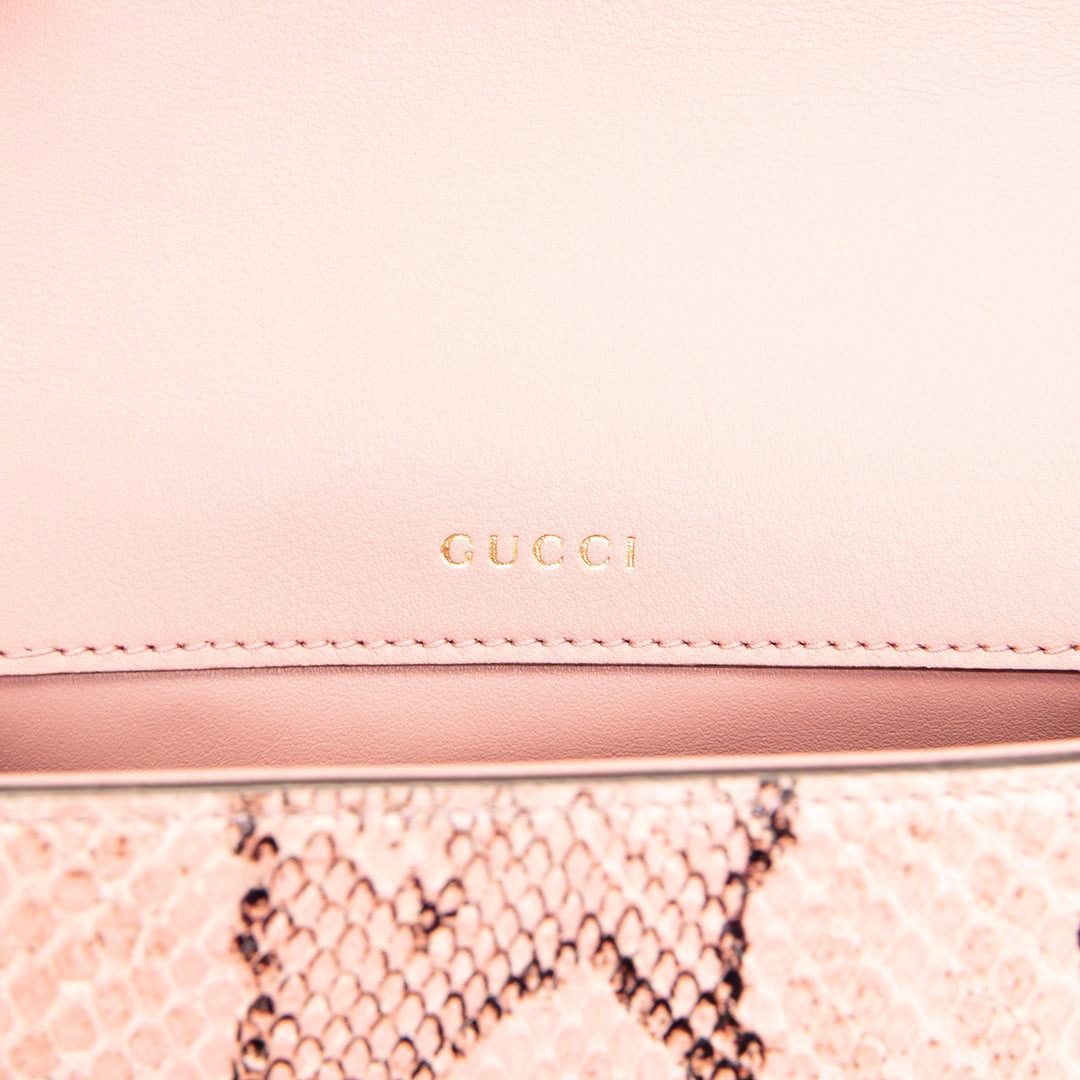 GUCCI Python Horsebit Mini Shoulder Bag