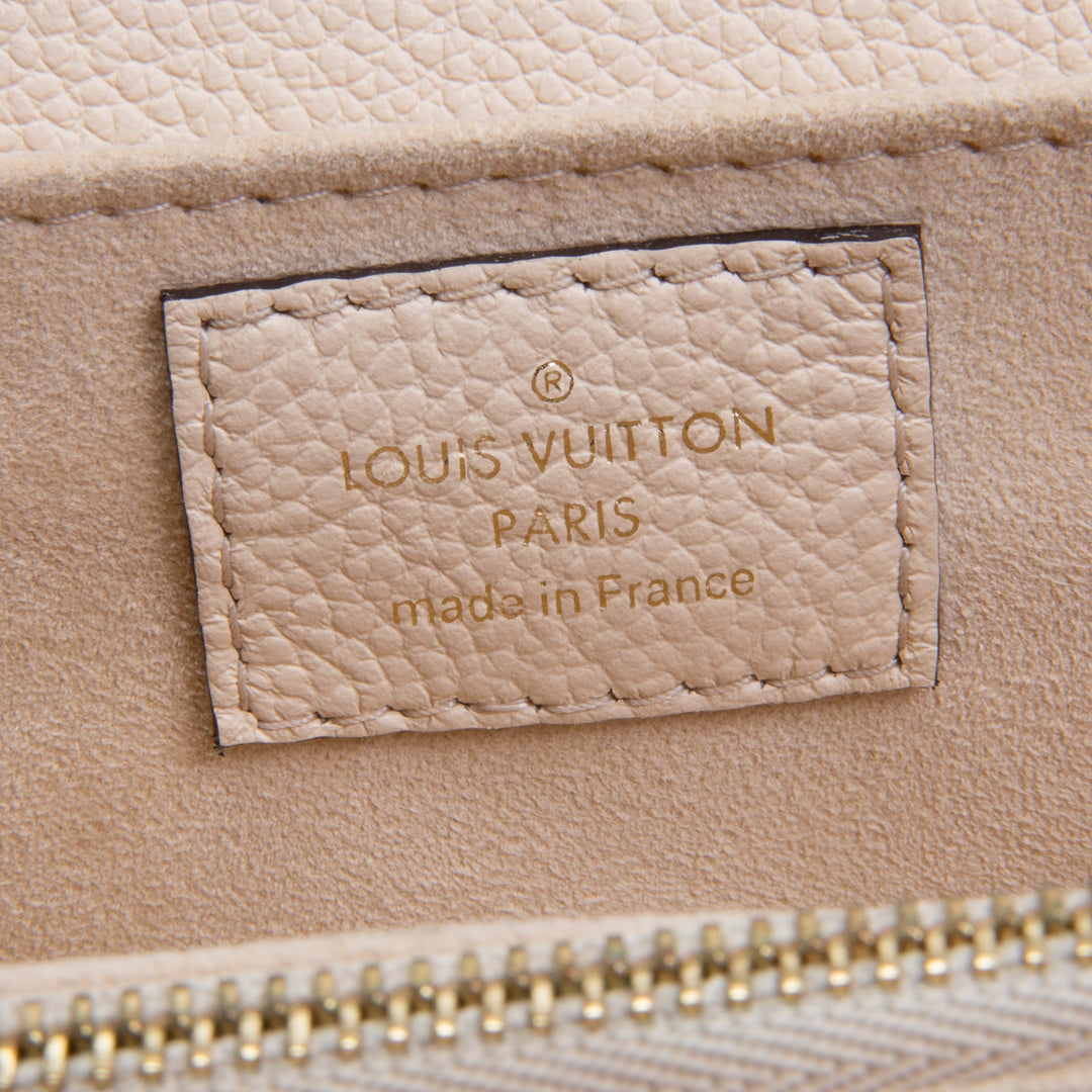 LOUIS VUITTON Monogram Empreinte Pochette Metis East West - Cream