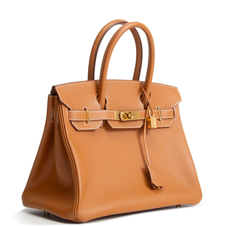 HERMES Birkin 30 Epsom - Gold w/ Gold Hardware