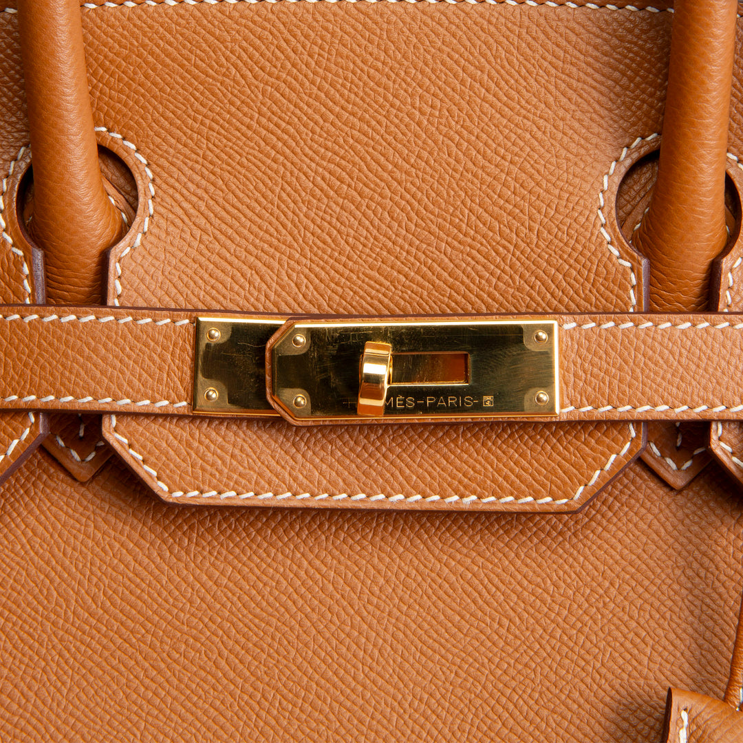 HERMES Birkin 30 Epsom - Gold w/ Gold Hardware