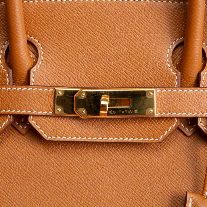 HERMES Birkin 30 Epsom - Gold w/ Gold Hardware