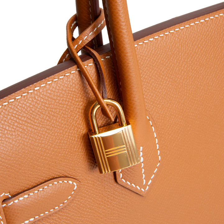 HERMES Birkin 30 Epsom - Gold w/ Gold Hardware