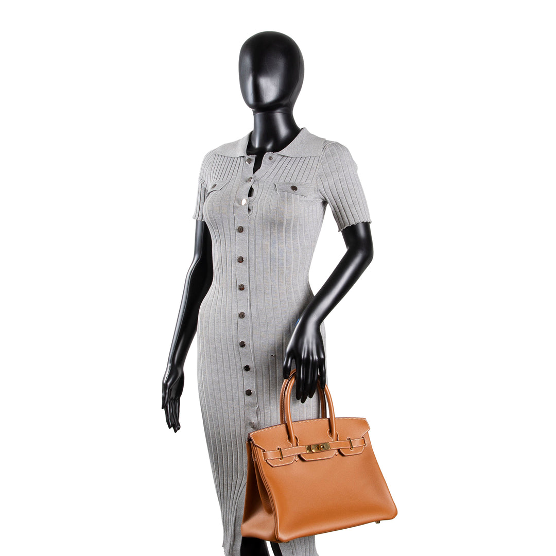 HERMES Birkin 30 Epsom - Gold w/ Gold Hardware