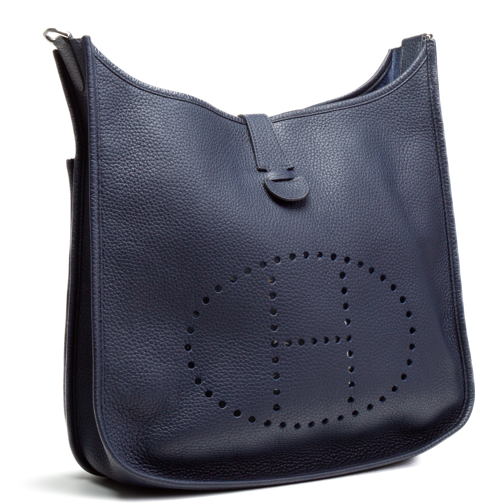 HERMES◆Evelyne III 29 Blue Nuit◆ Hermès Blue Nuit Clemence Evelyne III 29 Gold Hardware, 2020