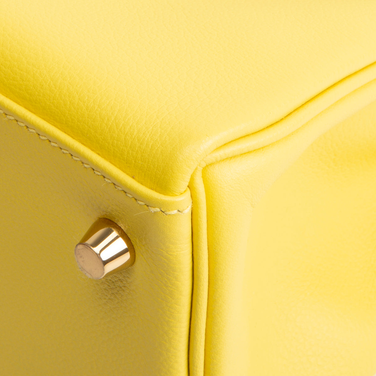 HERMES Kelly II 32 Retourne Evercolor - Lime (w/ Gold Hardware)