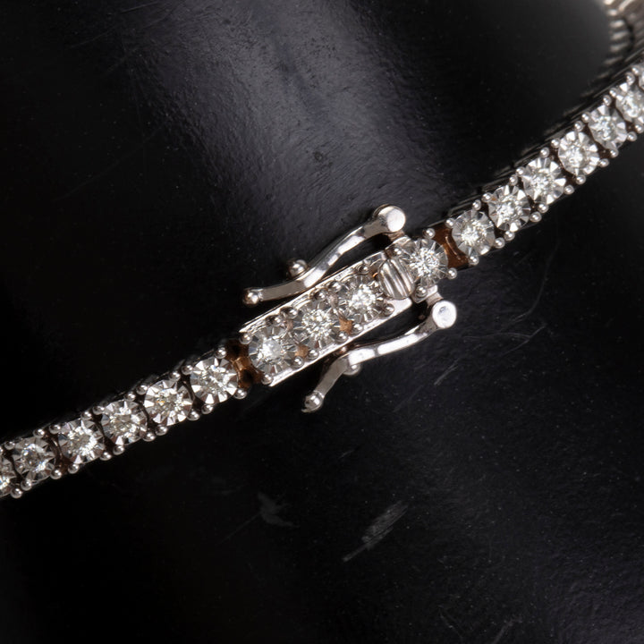 ICEBOX Diamond Charm Tennis Bracelet