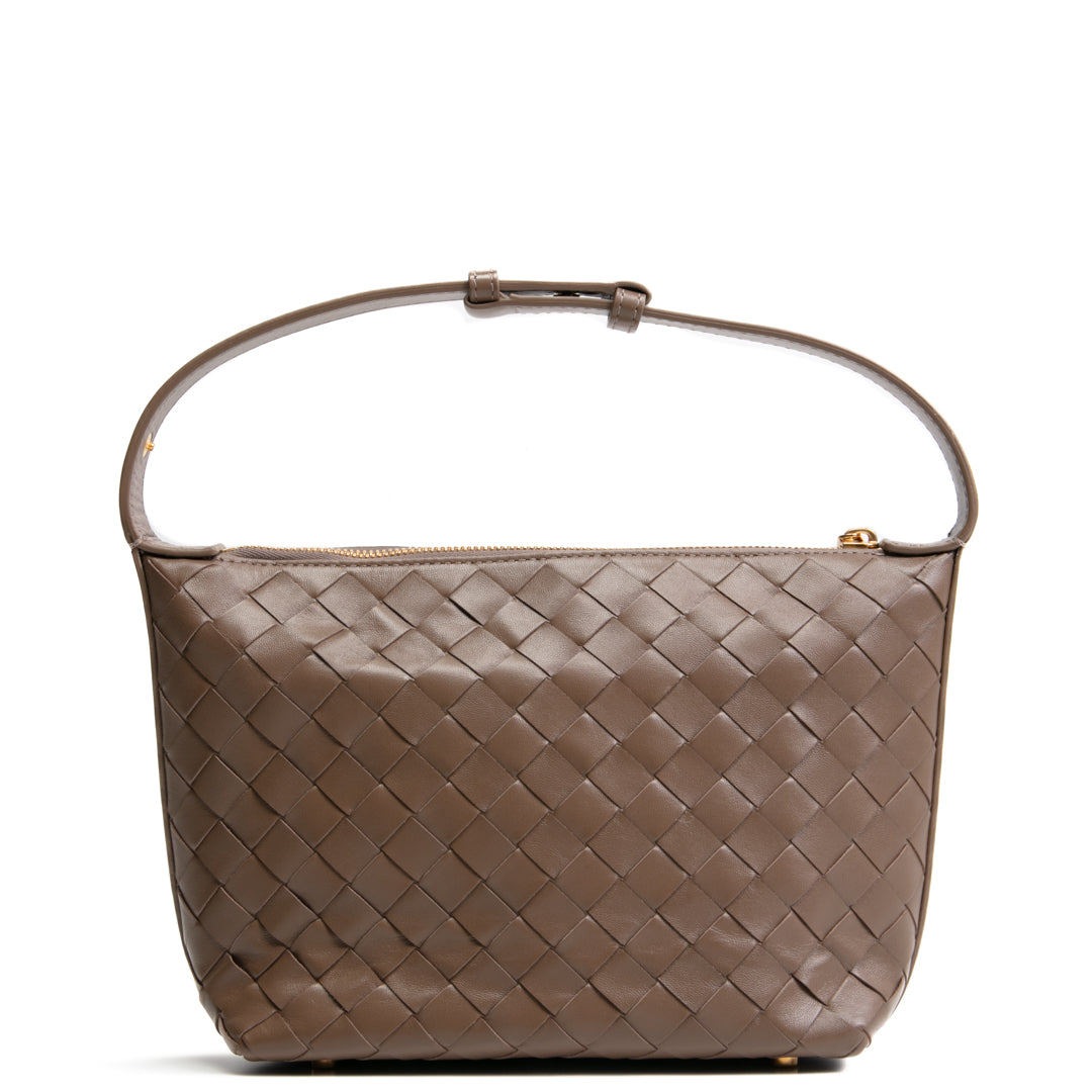 BOTTEGA VENETA Intrecciato Wallace Shoulder Bag - Pinecone