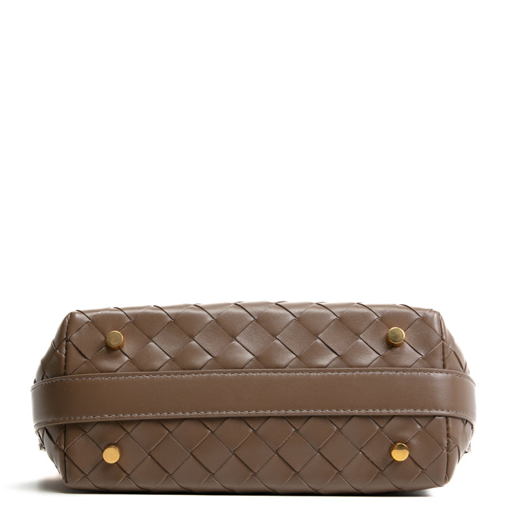 BOTTEGA VENETA Intrecciato Wallace Shoulder Bag - Pinecone