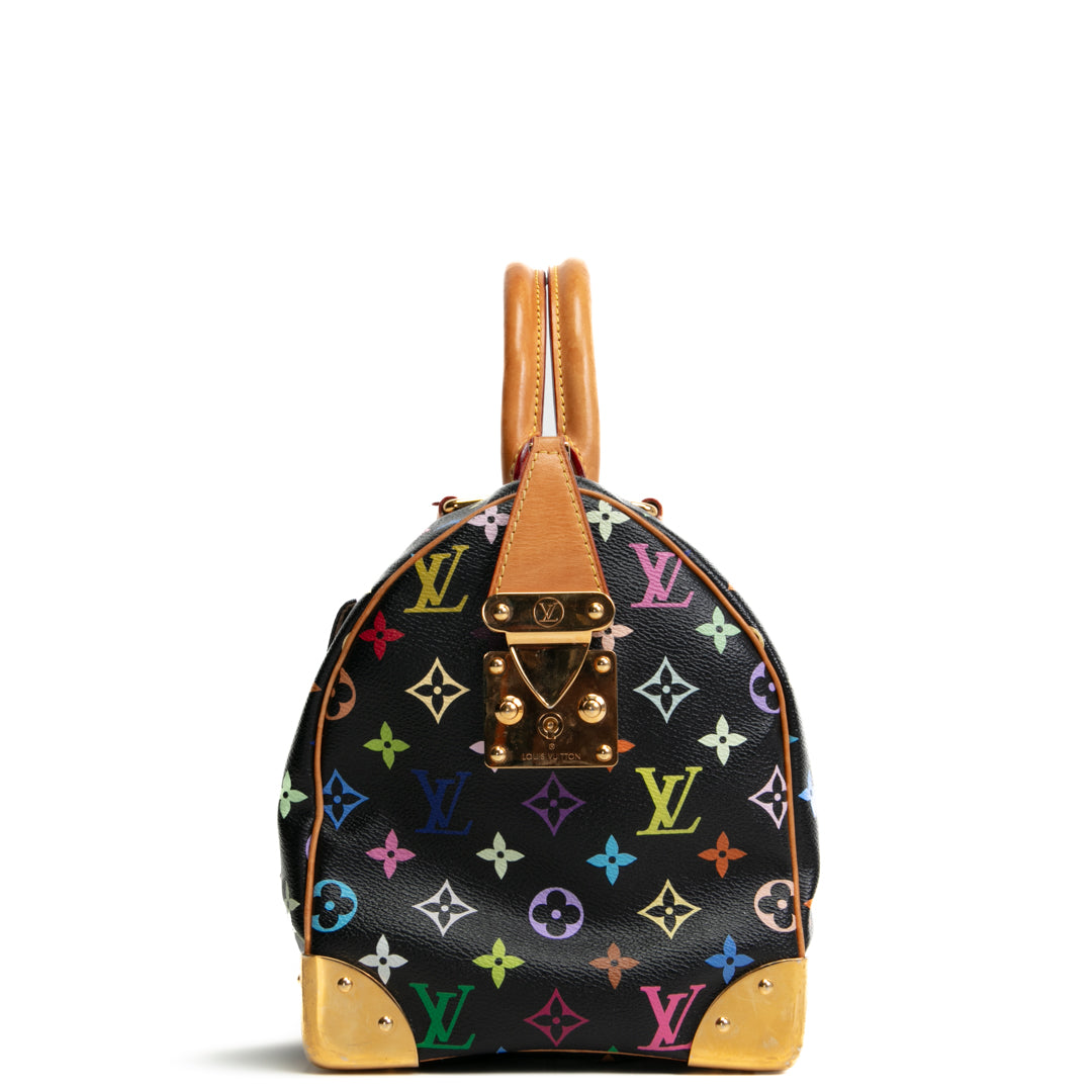 Louis Vuitton x Takashi Murakami Monogramm Multikolore Speedy 30- Schwarz