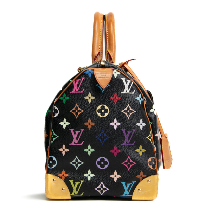 Louis Vuitton x Takashi Murakami Monogramm Multikolore Speedy 30- Schwarz