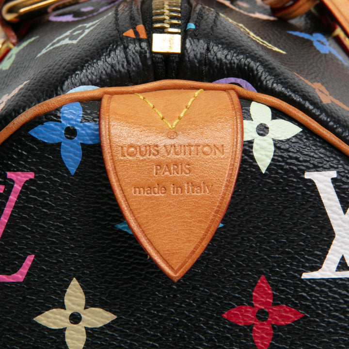 Louis Vuitton x Takashi Murakami Monogramm Multikolore Speedy 30- Schwarz