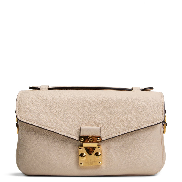 LOUIS VUITTON Monogram Empreinte Pochette Metis East West - Cream