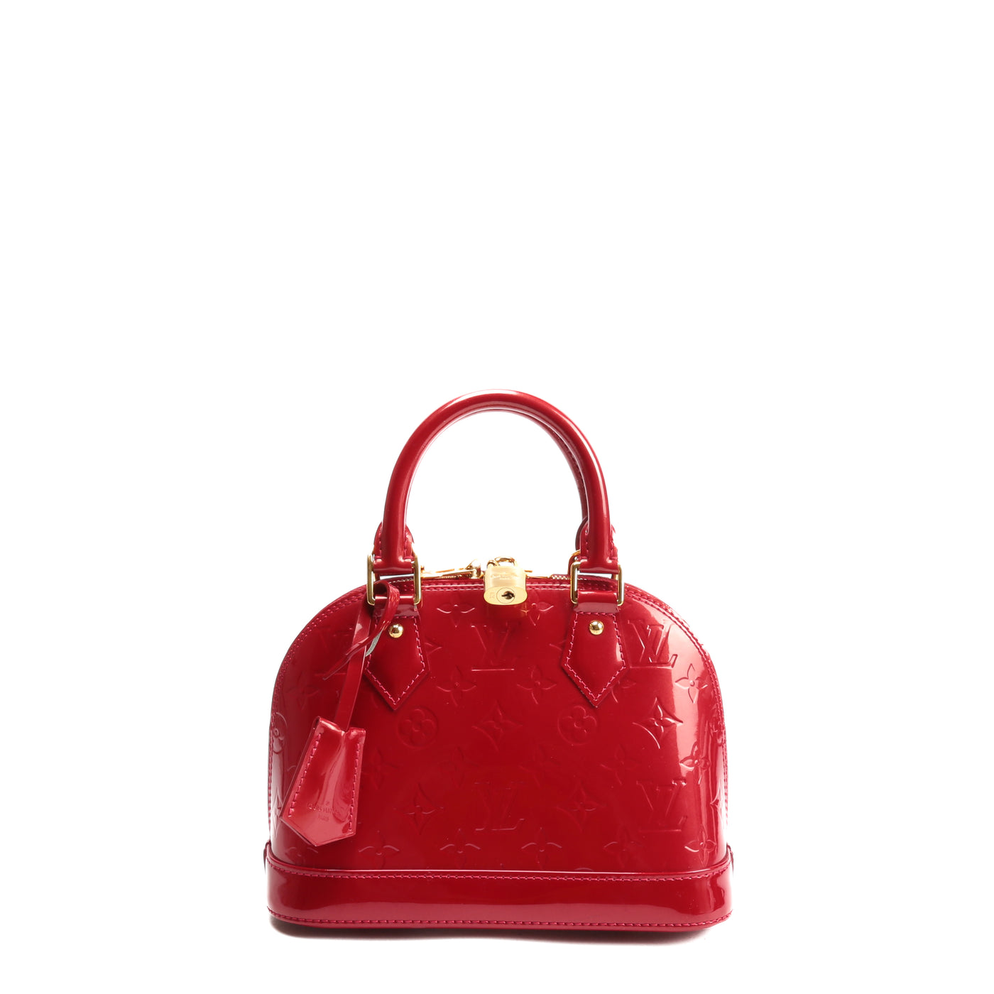 Louis Vuitton Red Monogram Vernis Alma PM