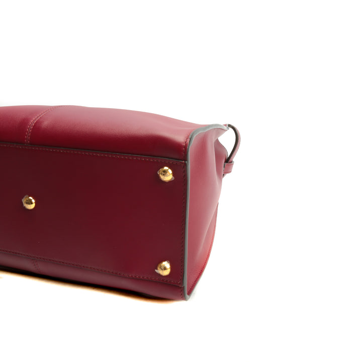 FENDI Peekaboo X-Lite Burgundy (Deep Red) Bag