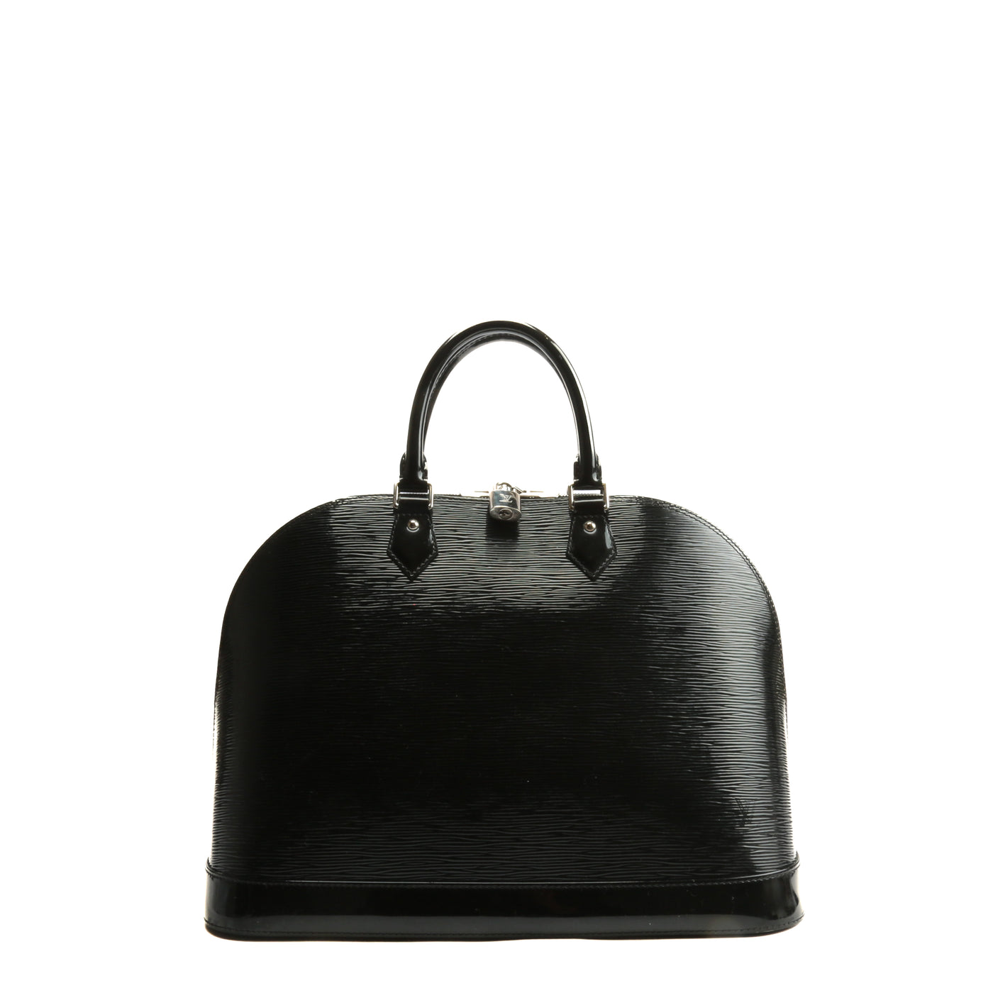 Authentic Louis Vuitton Alma GM Handbag LV Black Electric Epi