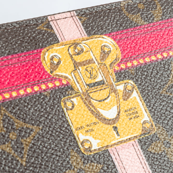 LOUIS VUITTON Monogram Summer Trunks Zippy Wallet