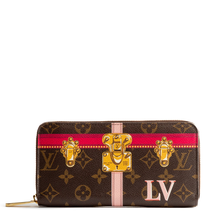 LOUIS VUITTON Monogram Summer Trunks Zippy Wallet