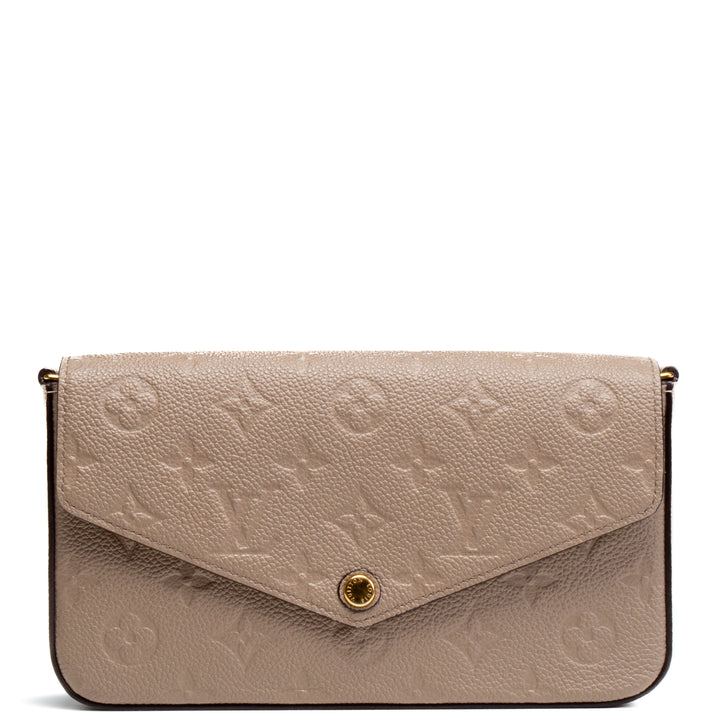 LOUIS VUITTON Monogram Empreinte Felicie Pochette - Turtledove