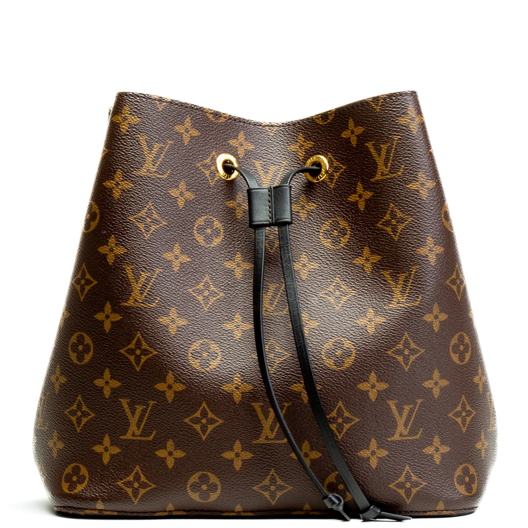 LOUIS VUITTON Monogram Neonoe MM - Black